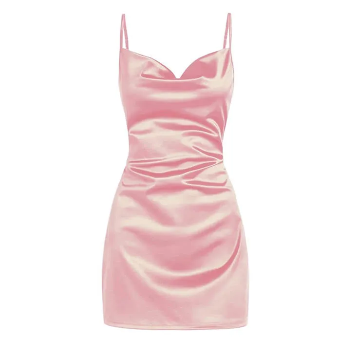 Rich Girl Satin Mini Dress