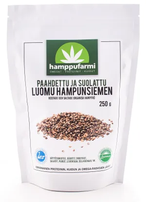 Roasted and Salted Hemp Seeds, 250 g