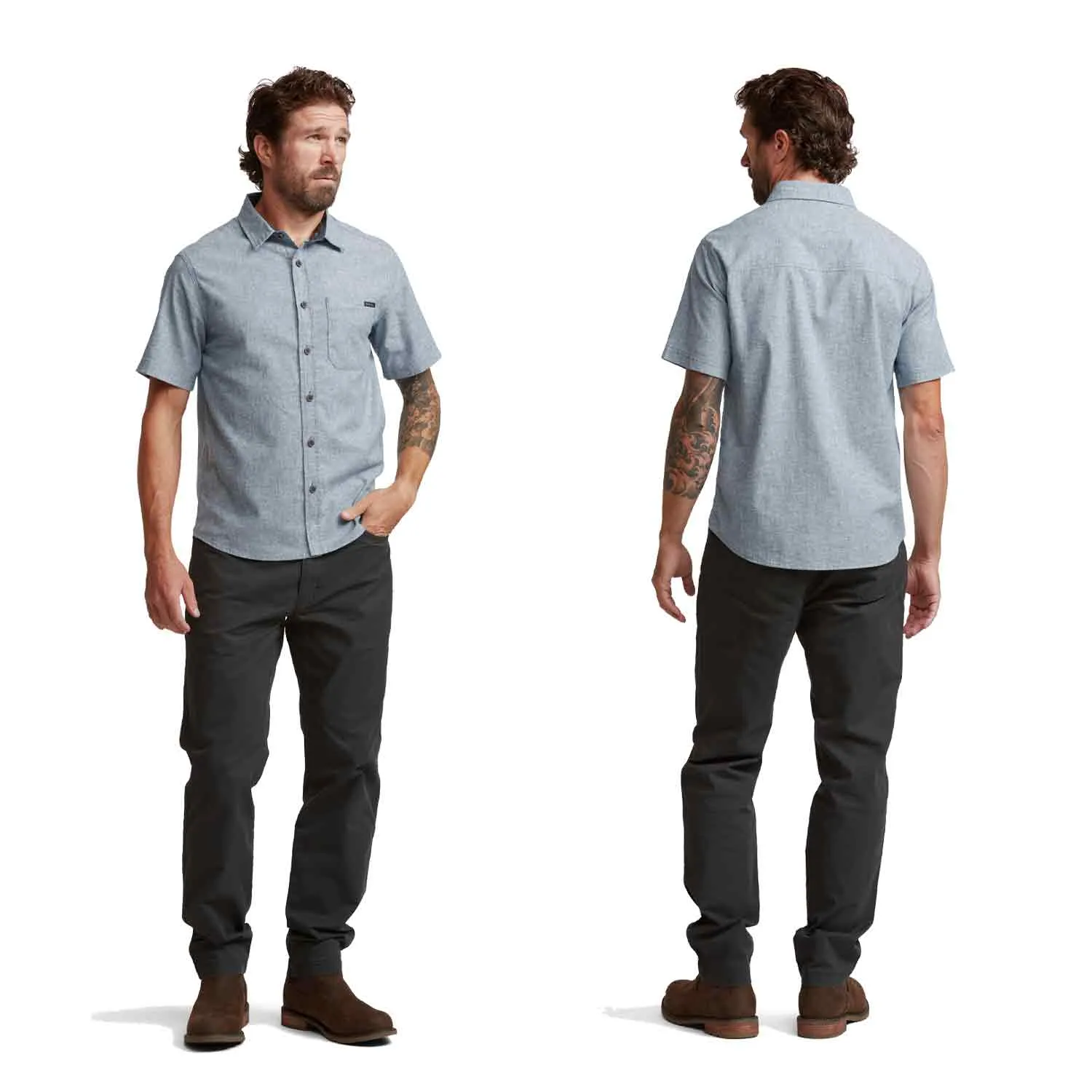 Sitka Ambary Short Sleeve Shirt (Pacific Heather)