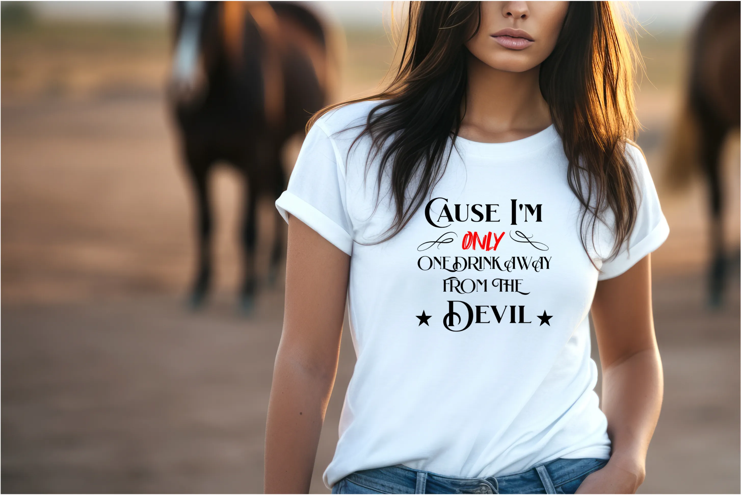 Son of a Sinner T-Shirt, Country Shirt, Cause I'm only one drink away from the Devil, Jelly Roll inspired Shirt, Tour Shirt, Festival Tee