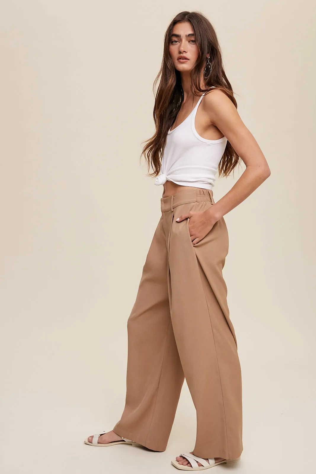 Straight Leg Trouser Pants