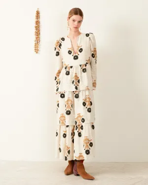 Tallulah Noir Triple Bloom Dress