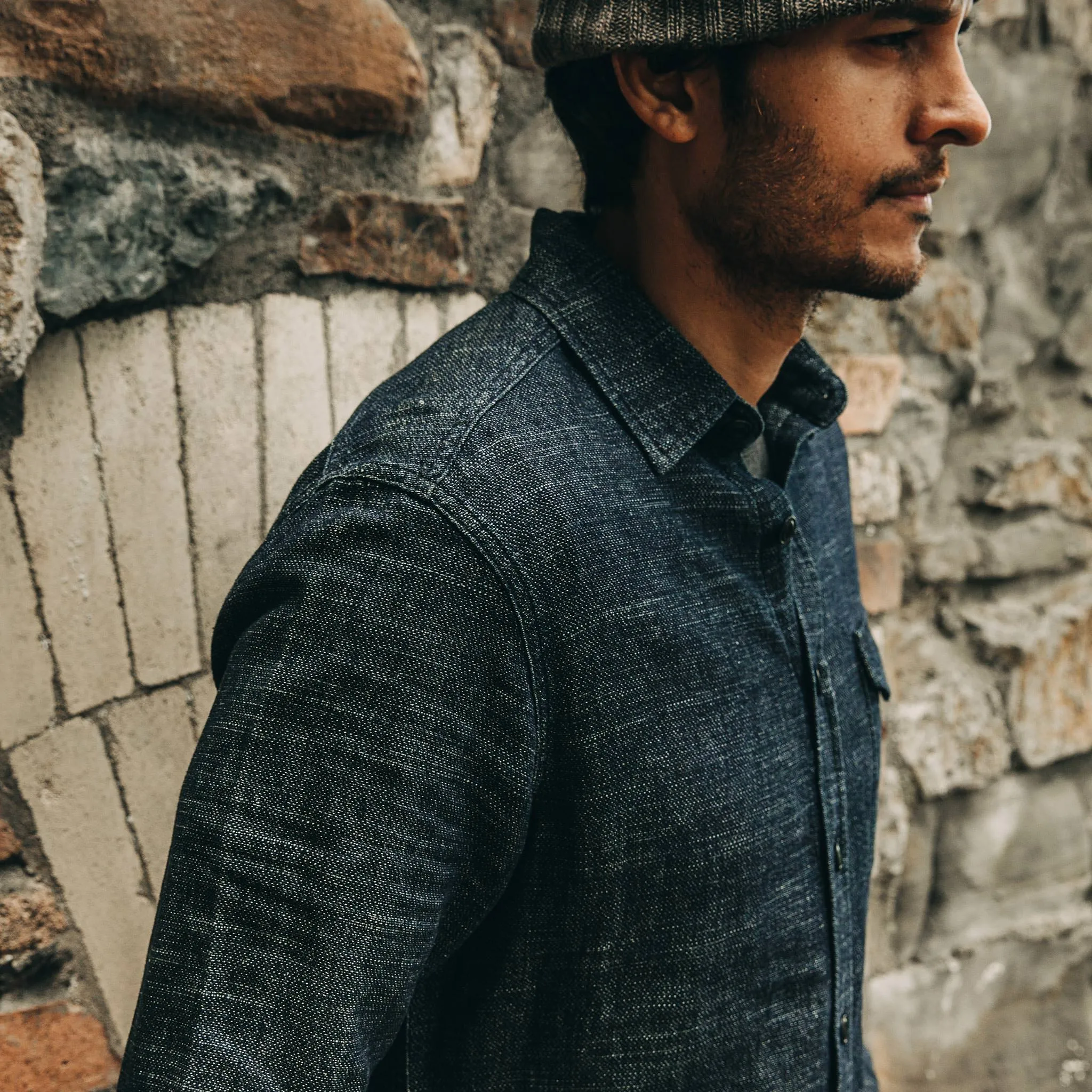 The Cash Shirt in Indigo Hemp