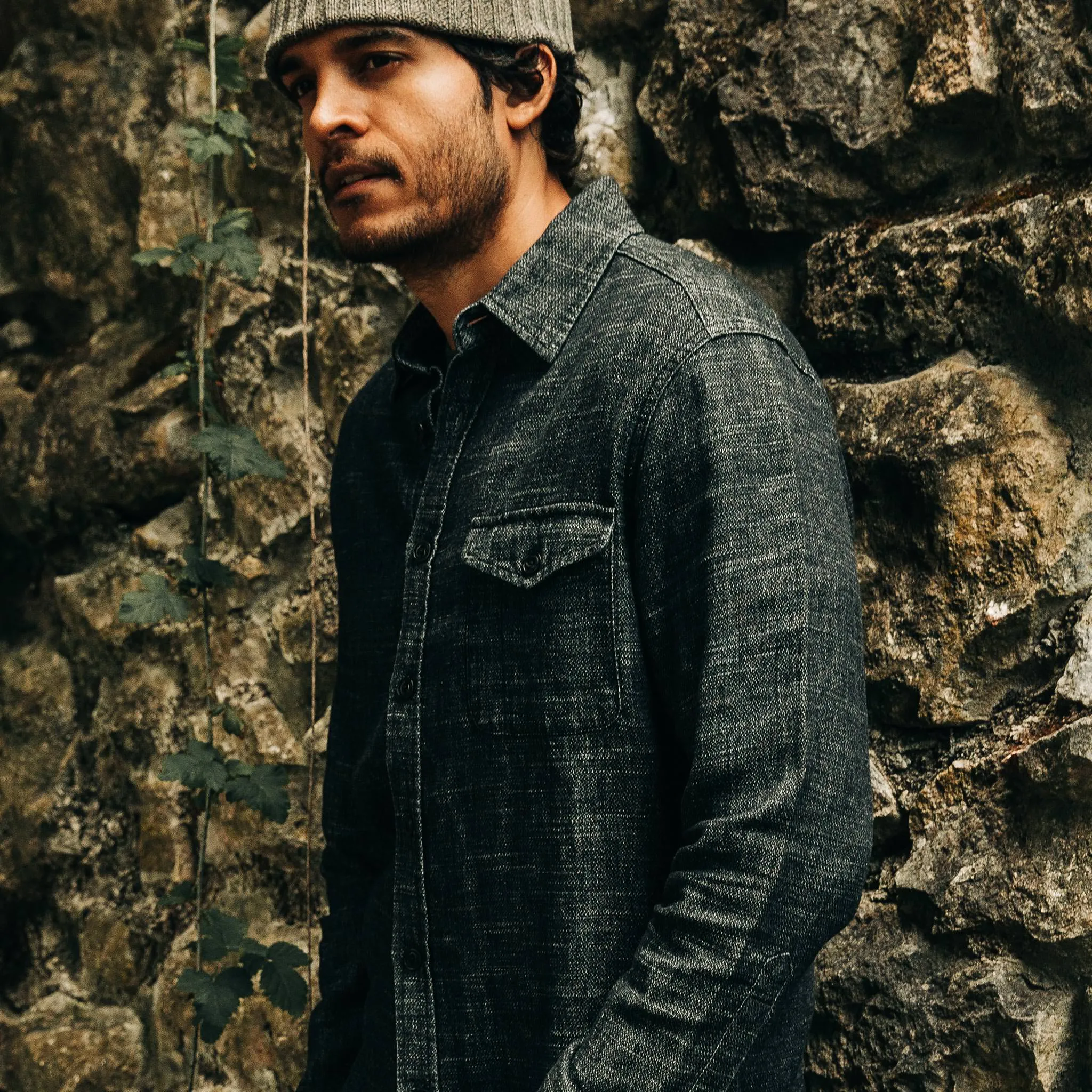 The Cash Shirt in Indigo Hemp