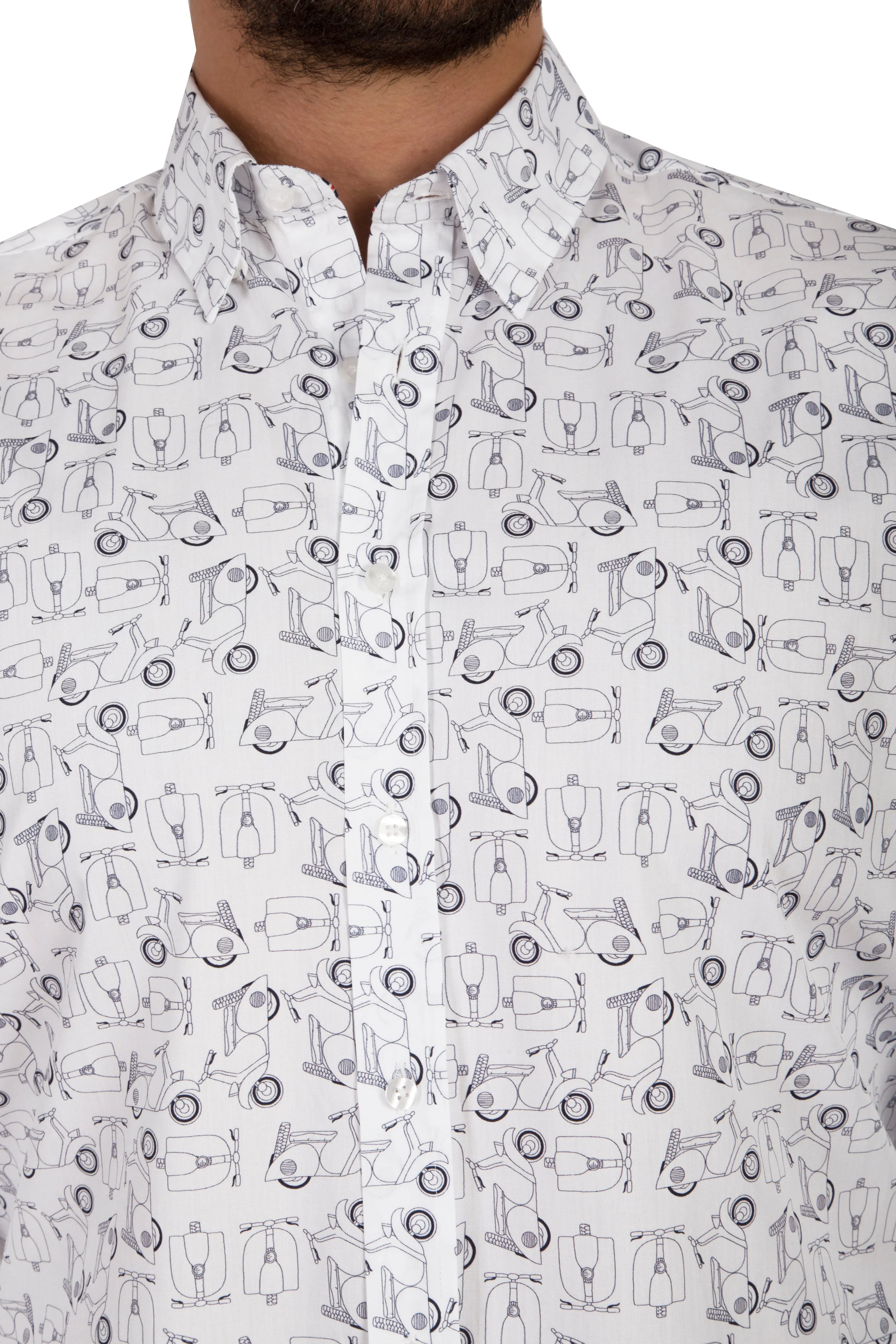 The MILANO men's moped print shirt