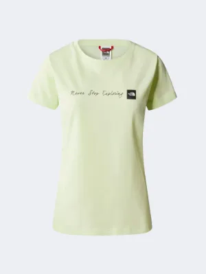 The North Face Nse Women Lifestyle T-Shirt Lime Cream