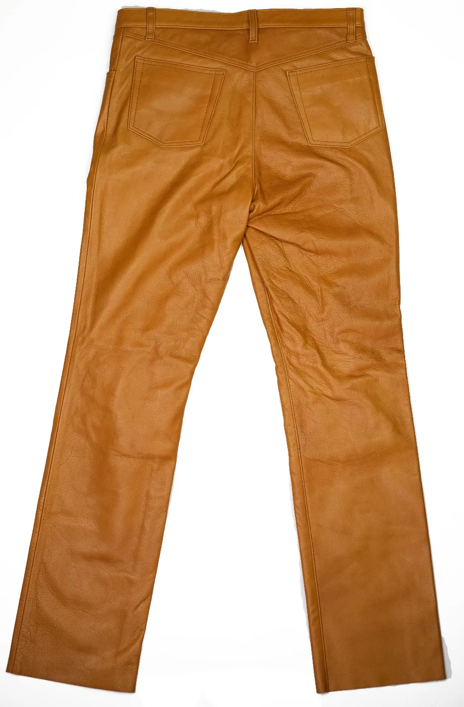 The Shop Vancouver Camel Steerhide Leather Pants