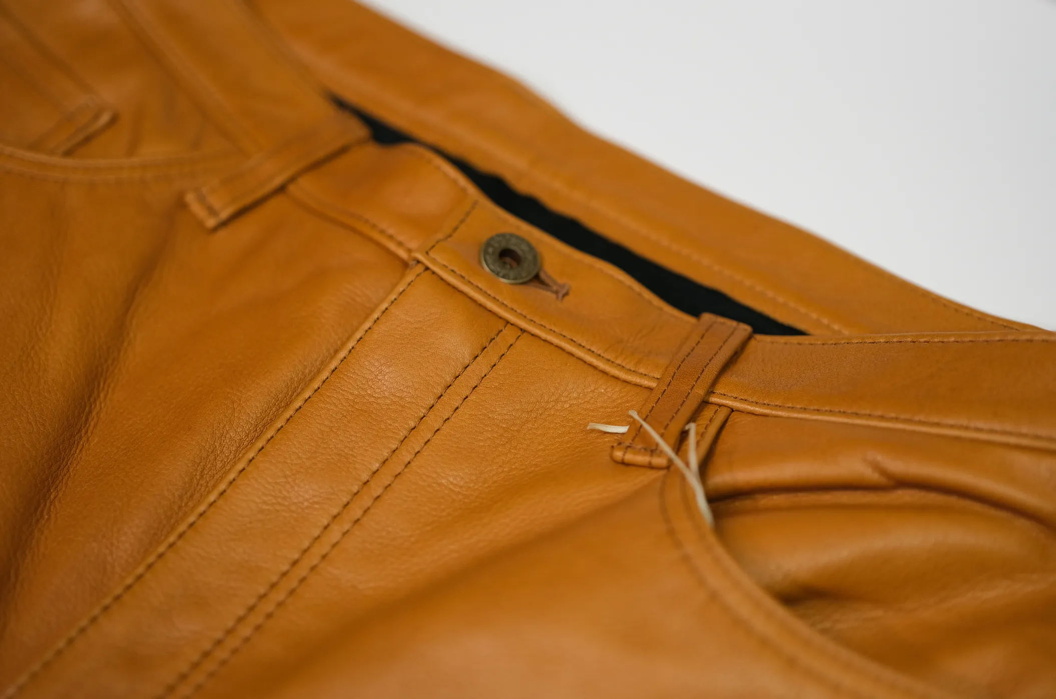 The Shop Vancouver Camel Steerhide Leather Pants