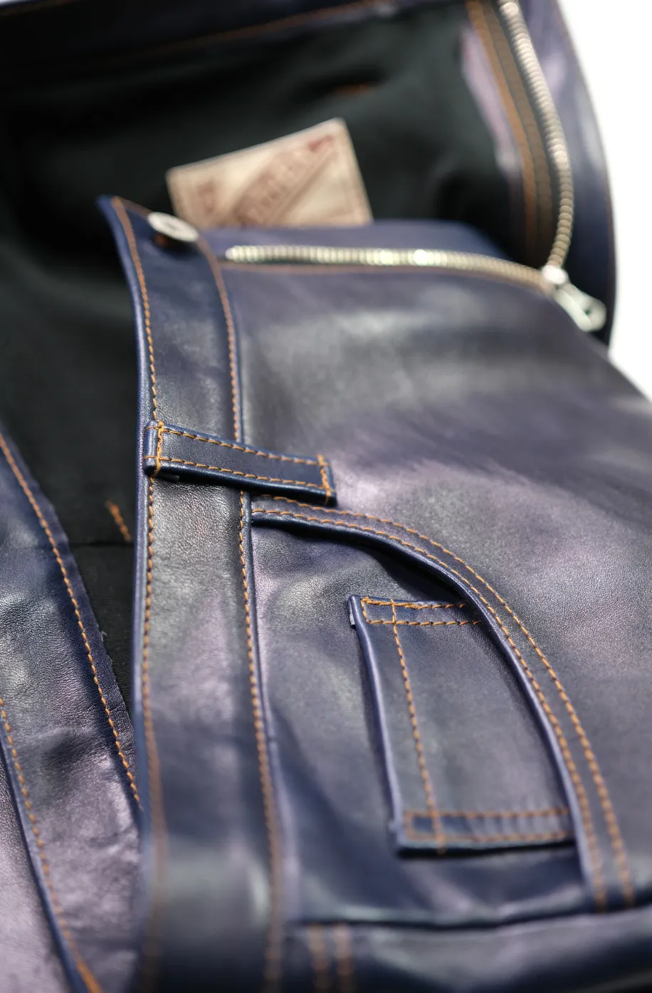 The Shop Vancouver Indigo Dyed Horsehide Leather Pants