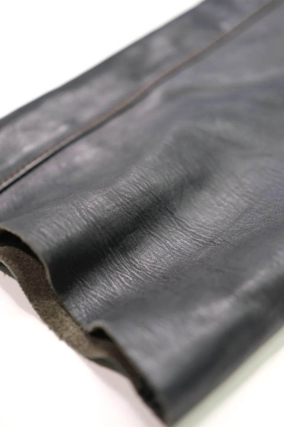 The Shop Vancouver Indigo Dyed Horsehide Leather Pants