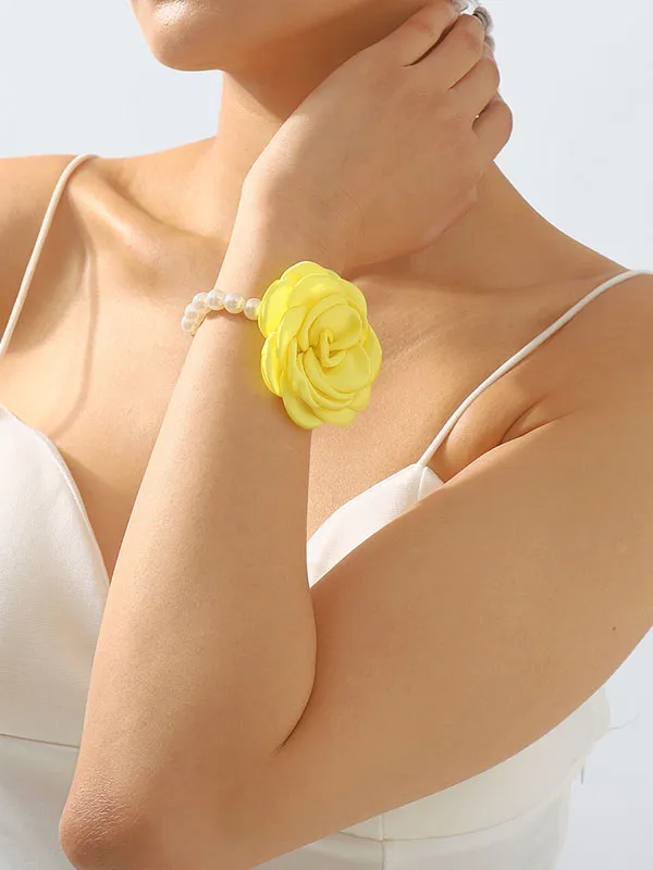 Three-Dimensional Flower Bracelet Accessories