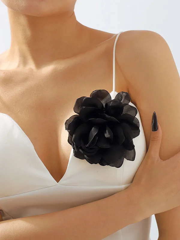 Three-Dimensional Flower Brooch Accessories