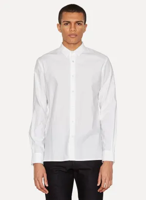 White Cotton Poplin Shirt Flag